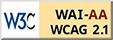 遵守2A級無障礙圖示，萬維網聯盟（W3C）- 無障礙網頁倡議（WAI）Web Content Accessibility Guidelines 2.1